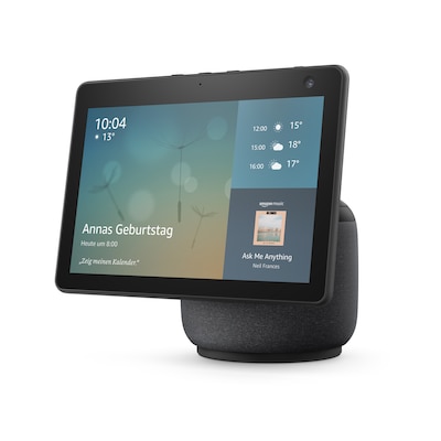 Amazon Echo günstig Kaufen-Amazon Echo Show 10 (3. Gen) Alexa Smart Display mit Bewegungsfunktion Anthrazit. Amazon Echo Show 10 (3. Gen) Alexa Smart Display mit Bewegungsfunktion Anthrazit <![CDATA[• Entwickelt, um Ihren Bewegungen zu folgen • Bleiben Sie im Bild mit 13 MP-Kam