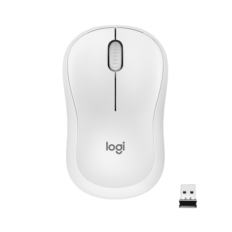 Logitech M220 Silent Kabellose Maus Weiß