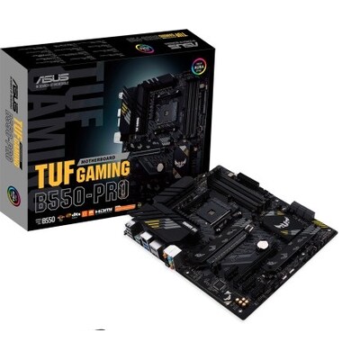 Pro HDMI günstig Kaufen-ASUS TUF Gaming B550-Pro ATX Mainboard AM4 M.2/USB3.2/HDMI/DP. ASUS TUF Gaming B550-Pro ATX Mainboard AM4 M.2/USB3.2/HDMI/DP <![CDATA[• ATX Mainboard mit Sockel AMD AM4 für AMD Ryzen 5-CPU • AMD B550-Chipsatz, Radeon Vega Grafik (Ryzen CPU) Grafik 