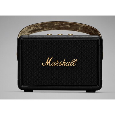 Of S  günstig Kaufen-Marshall Kilburn II Tragbarer Bluetooth Lautsprecher Black & Brass schwarz. Marshall Kilburn II Tragbarer Bluetooth Lautsprecher Black & Brass schwarz <![CDATA[• Portabler Bluetooth Lautsprecher • 4
