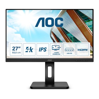 P2 1 günstig Kaufen-AOC U27P2 68,6cm (27") 4K UHD IPS Office Monitor 16:9 HDMI/DP Pivot HV. AOC U27P2 68,6cm (27") 4K UHD IPS Office Monitor 16:9 HDMI/DP Pivot HV <![CDATA[• Energieeffizienzklasse: G • Größe: 68,6 cm(27 Zoll) 16:9, Auflösung: 3.840x2.160 4K (U