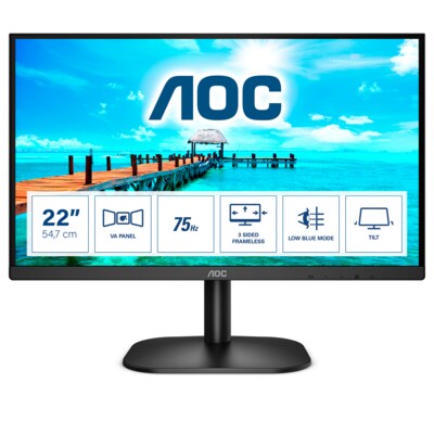 AOC 22B2H 54,7cm (21,5") FHD Office Monitor 16:9 VGA/HDMI 200cd/m²