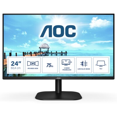 50 Zoll günstig Kaufen-AOC 24B2XH 60,5m (23,8") Full HD IPS Monitor 16:9 VGA/HDMI 250cd/m². AOC 24B2XH 60,5m (23,8") Full HD IPS Monitor 16:9 VGA/HDMI 250cd/m² <![CDATA[• Energieeffizienzklasse: E • Größe: 60.5 cm(23,8 Zoll) 16:9, Auflösung: 1.920x1.080