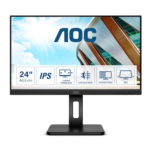 AOC Q24P2Q 60,5cm (23,8") WQHD 16:9 IPS Office Monitor HDMI/DP/VGA Pivot HV