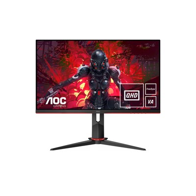 AOC Gaming Q27G2U – 27 Zoll QHD Monitor, 144 Hz, 1ms, FreeSync Premium (2560×1440, HDMI, DisplayPort, USB Hub) schwarz