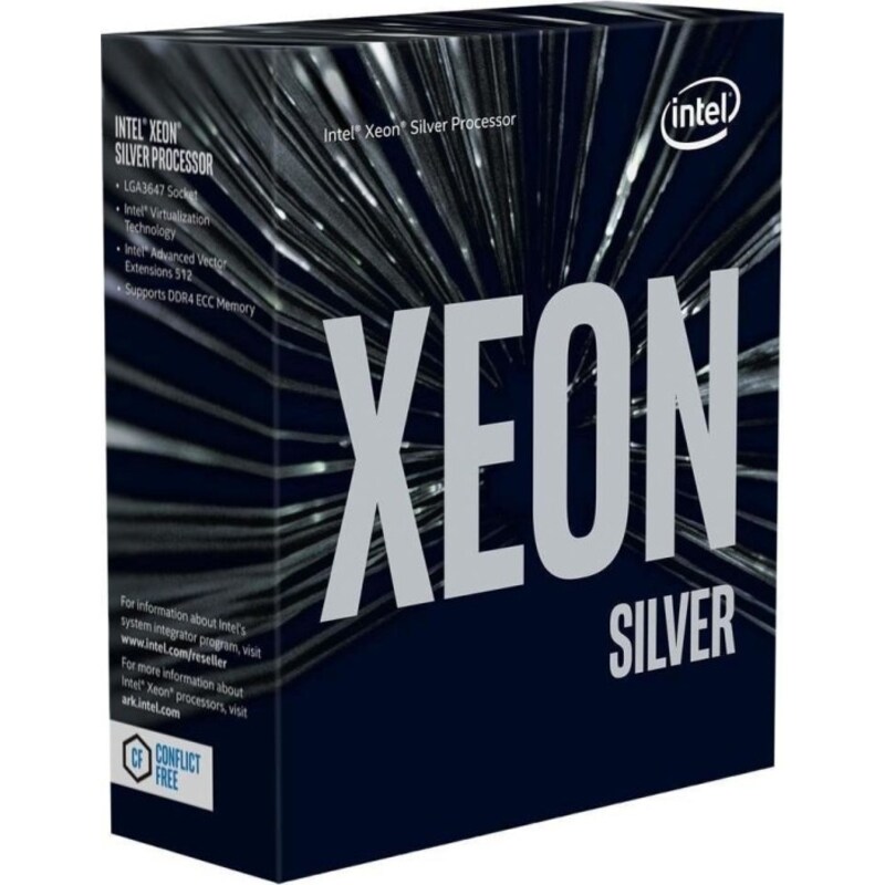 INTEL Xeon Silver 4208 8x 2,1GHz 11MB (Cascade Lake-SP) Sockel LGA 3647 BOX