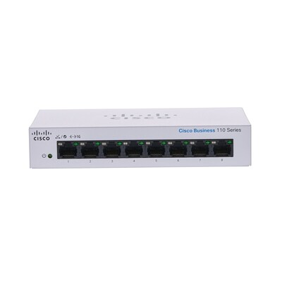 Switch unmanaged günstig Kaufen-Cisco Business 110 Series 110-8T-D-EU unmanaged Switch. Cisco Business 110 Series 110-8T-D-EU unmanaged Switch <![CDATA[• Geschwindigkeit 10/100/1.000 Mbit/s für bandbreitenintensive Anwendung • Plug-and-Play, keine IT-Kenntnisse erforderlich]]>. 