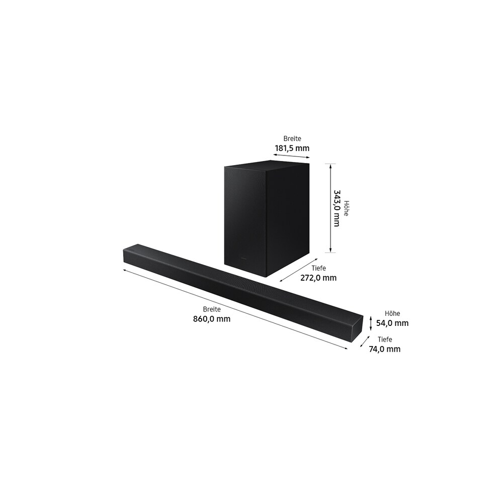 Samsung HW-A450 2.1 Soundbar 300W schwarz Wireless Subwoofer