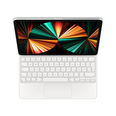 Pro Gen günstig Kaufen-Apple Magic Keyboard für 12,9" iPad Pro  (6. Generation) weiß deutsches Layout. Apple Magic Keyboard für 12,9" iPad Pro  (6. Generation) weiß deutsches Layout <![CDATA[• Anwendungsbereich: Unterwegs, kein Nummernblock • Bel