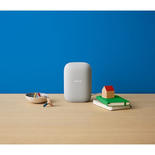 Google Nest Audio Kreide - multiroom-fähiger WLAN-Smart Speaker