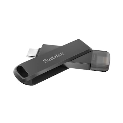 USB Stick günstig Kaufen-SanDisk iXpand Luxe 256GB USB 3.0 & Lightning Stick. SanDisk iXpand Luxe 256GB USB 3.0 & Lightning Stick <![CDATA[• Automatisches Backup von Fotos und Videos von Ihren Fotoalben • Passwortschutz für gespeicherte Daten • High-Speed USB 3.0-