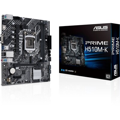 11 mit günstig Kaufen-ASUS Prime H510M-K mATX Mainboard Sockel 1200 M.2/USB3.2/HDMI/VGA. ASUS Prime H510M-K mATX Mainboard Sockel 1200 M.2/USB3.2/HDMI/VGA <![CDATA[• mATX Mainboard mit Sockel Intel 1200 für Intel Core 11. Generation-CPU • Intel H510-Chipsatz • 64 GB max