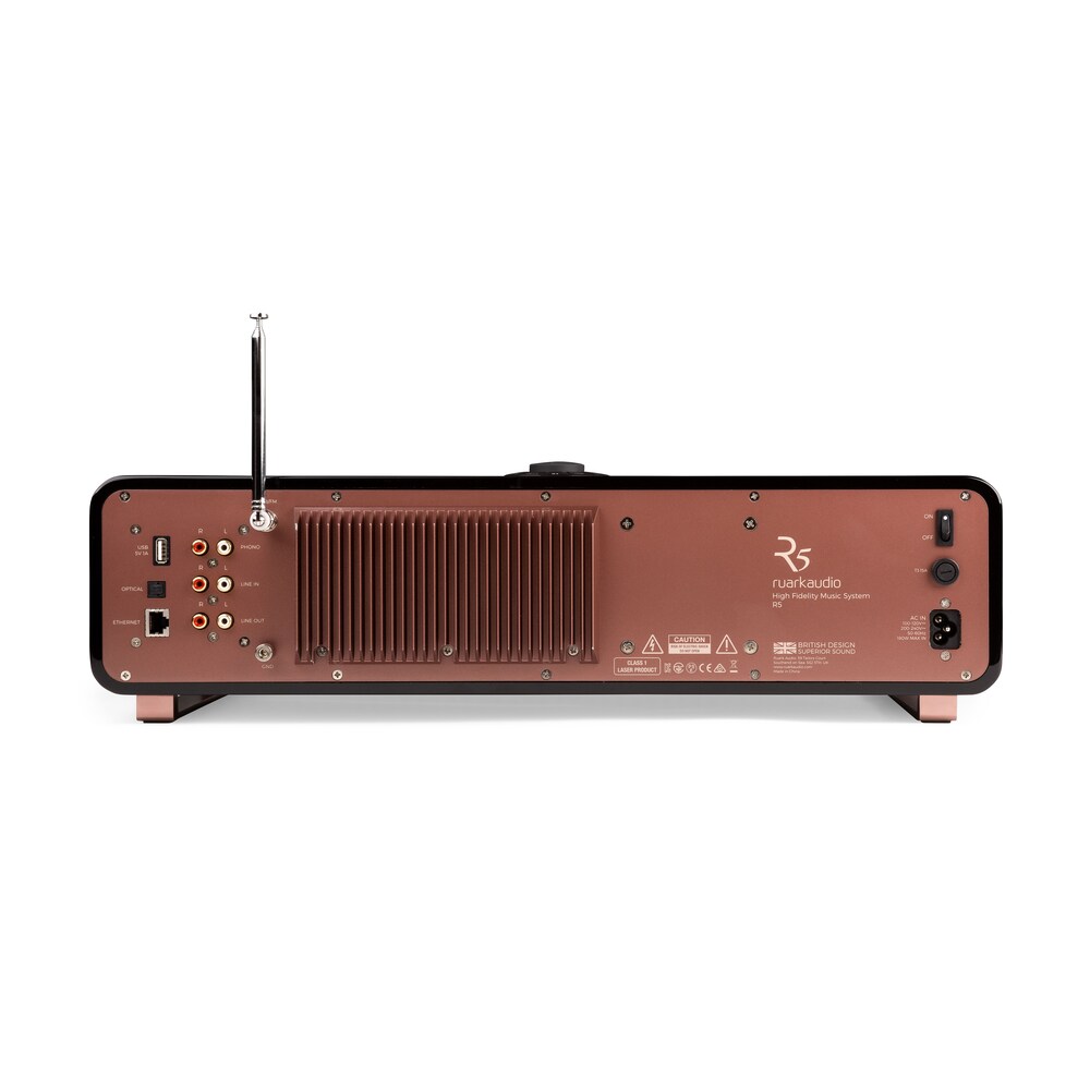Ruark Audio R5 Stereo DAB+ CD Bluetooth WLAN USB-C Internetradio Piano schwarz