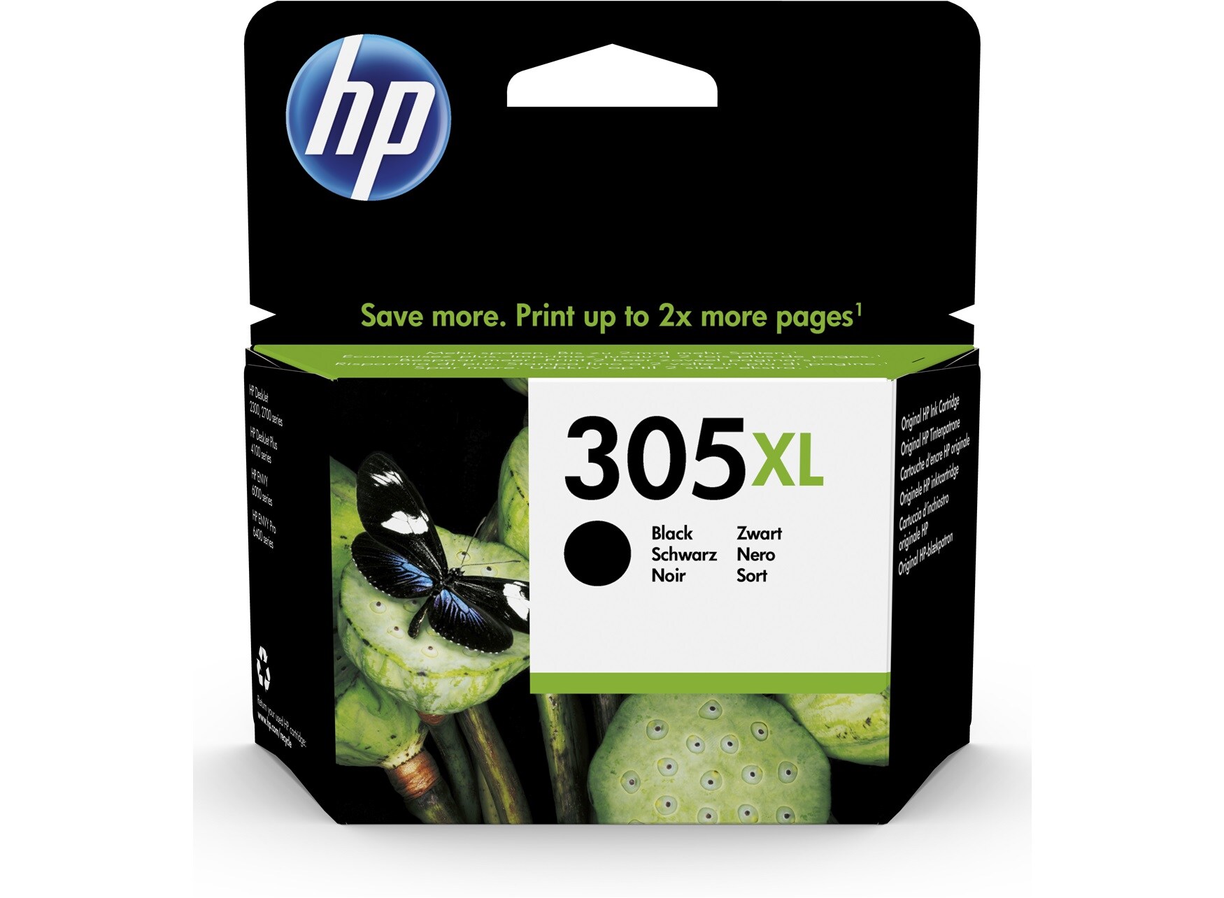 HP Original 305XL Druckerpatrone Schwarz (3YM62AE)