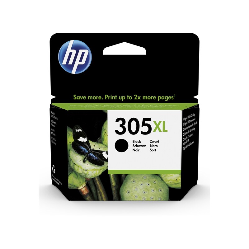 HP Original 305XL Druckerpatrone Schwarz (3YM62AE) Instant Ink