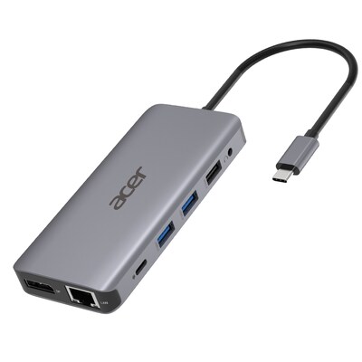 Hdmi günstig Kaufen-Acer 12-in-1 Mini Dock (USB Type-C zu 2x USB 3.2, 2x HDMI, 1x VGA, 1x DP). Acer 12-in-1 Mini Dock (USB Type-C zu 2x USB 3.2, 2x HDMI, 1x VGA, 1x DP) <![CDATA[• USB-Type-C auf 2x USB 3.2, 2x USB 2.0 • 2x HDMI, 1x DP, 1x VGA, 1x USB-Type-C PD, 1x SD, 1x