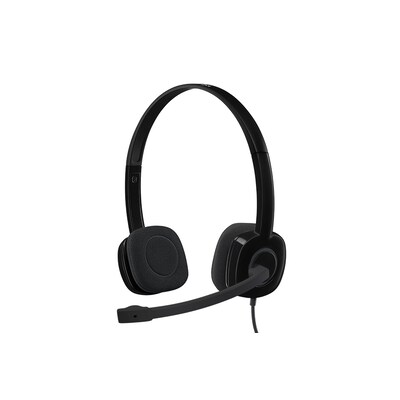 Data Link günstig Kaufen-Logitech H151 Kabelgebundenes Beidseitiges Headset Stereo 3,5mm Klinke Schwarz. Logitech H151 Kabelgebundenes Beidseitiges Headset Stereo 3,5mm Klinke Schwarz <![CDATA[• Anwendungsbereich: Standard, Kopfbügel beidseitig • Kabelgebunden, Schwarz, 80g 