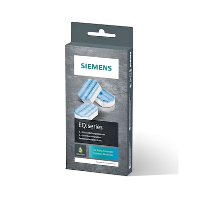 TOM 8 günstig Kaufen-Siemens TZ80002A Entkalkungstabletten (3 Stück). Siemens TZ80002A Entkalkungstabletten (3 Stück) <![CDATA[• 3x 36g Entkalkungstablette • Optimiert für den automatischen Entkalkungsprozess • original von Siemens]]>. 