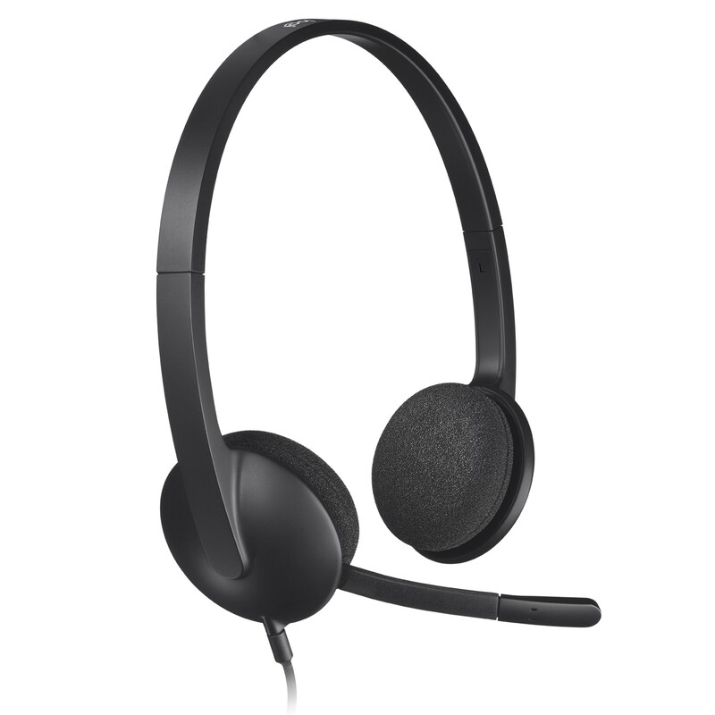 Logitech H340 Kabelgebundenes Beidseitiges Headset Stereo USB Schwarz