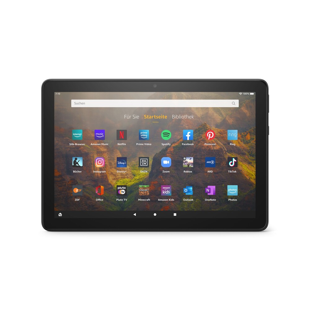 Amazon Fire HD 10 Tablet (2021) WiFi 64 GB mit Spezialangeboten schwarz