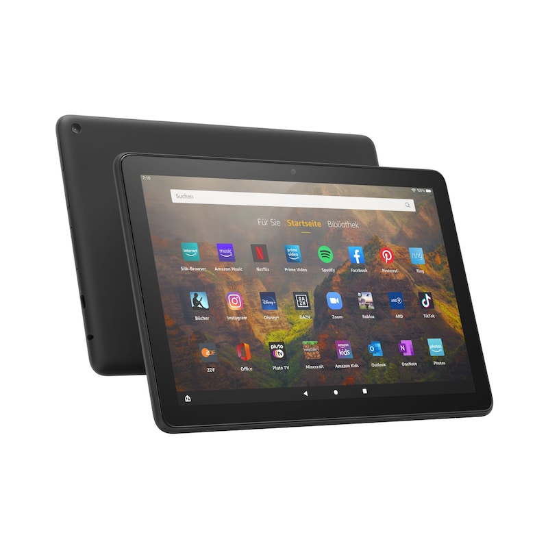 Tablet,11 günstig Kaufen-Amazon Fire HD 10 Tablet (2021) WiFi 32 GB mit Werbung schwarz. Amazon Fire HD 10 Tablet (2021) WiFi 32 GB mit Werbung schwarz <![CDATA[• 25,6 cm (10,1 Zoll) IPS Display mit 1920 x 1200 Pixeln • 2,0 GHz Mediatek-MT8183 Octa-Core-Prozessor • 3 GB Arbeitssp