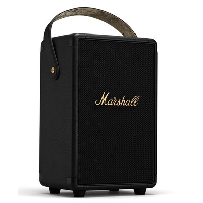 ar mit  günstig Kaufen-Marshall Tufton Tragbarer Bluetooth Lautsprecher black & brass. Marshall Tufton Tragbarer Bluetooth Lautsprecher black & brass <![CDATA[• Portabler Bluetooth Lautsprecher mit Tragegurt • 360° Stereo-Sound • bis zu 20 Stunden Laufzeit und Sc