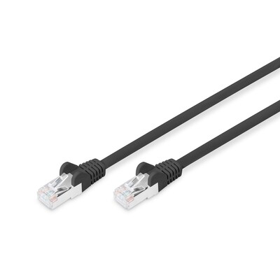 Metall Und günstig Kaufen-DIGITUS Patchkabel, CAT6, RJ45 St/St, 1.0m, schwarz. DIGITUS Patchkabel, CAT6, RJ45 St/St, 1.0m, schwarz <![CDATA[• 2x RJ45, mit Metallschirmung • Mit Rasthebelschutz • Hauben mit Knickschutz und Zugentlastung • Kabeltyp: S/FTP - Kategorie: 6A (IE