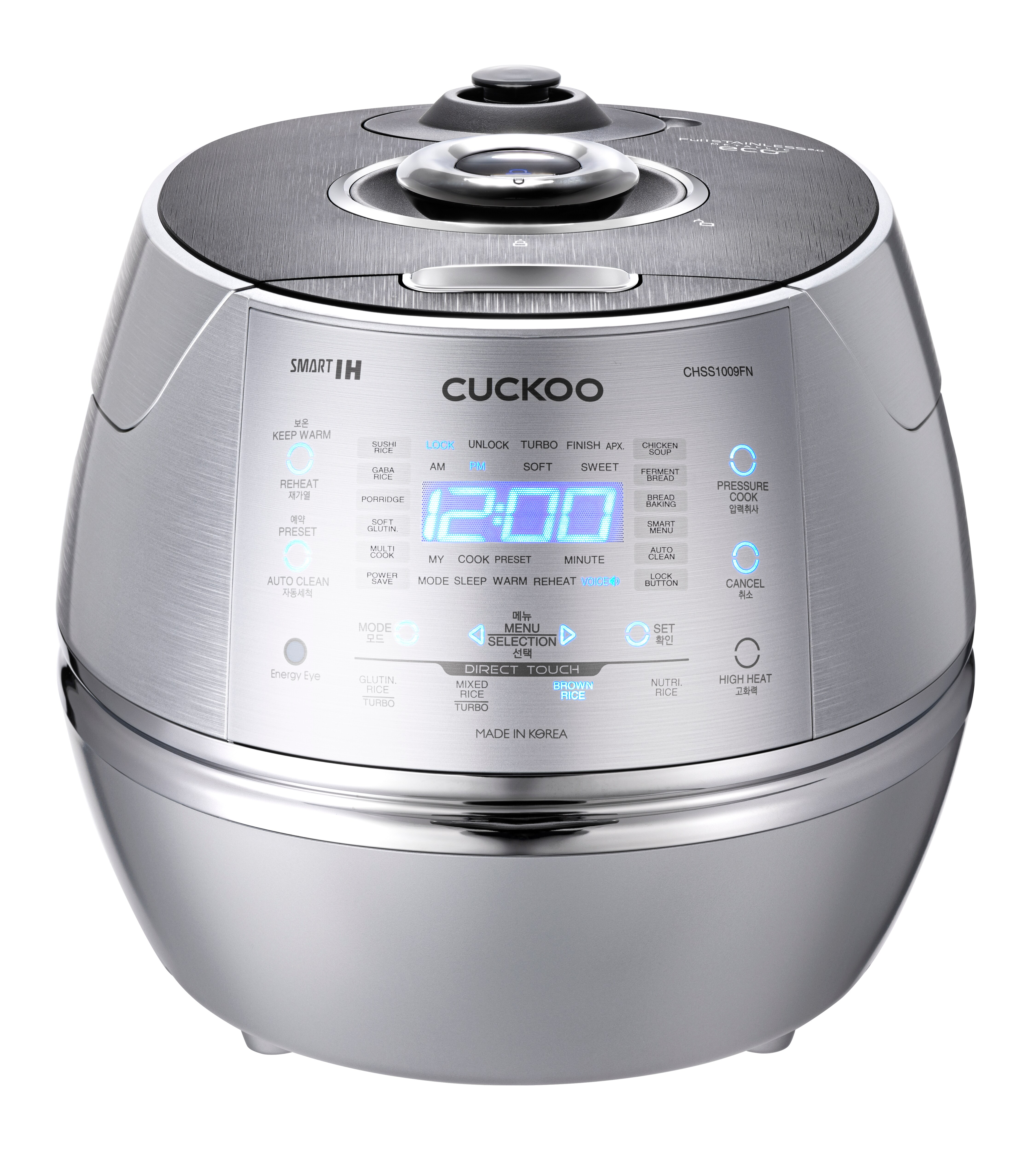 CUCKOO CRP-CHSS1009FN Reiskocher Induktion 1800ml, 10 Portionen