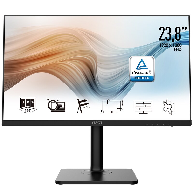 MSI Modern MD241PDE 60cm (23,8") FHD IPS Office Monitor 16:9 HDMI/USB-C 75Hz 5ms