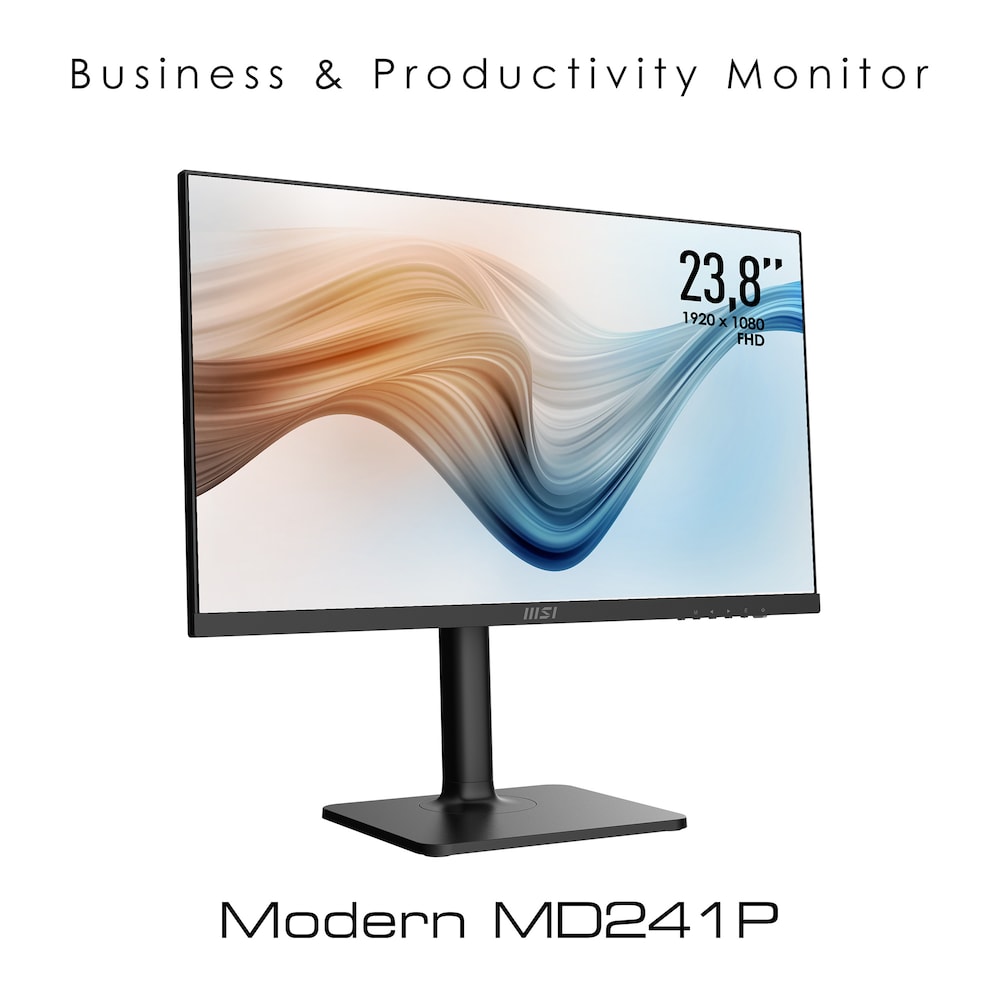 MSI Modern MD241PDE 60cm (23,8") Full HD IPS Monitor HDMI/DP/USB-C 75Hz 5ms