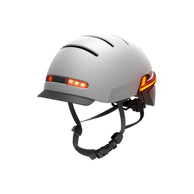 IO E  günstig Kaufen-Livall BH51M Neo Helm 57-61cm hellgrau. Livall BH51M Neo Helm 57-61cm hellgrau <![CDATA[• Bremslicht- und Blinklicht-Funktion • Anrufe direkt vom Smartphone auf den Helm • Navigationsansagen direkt vom Smartphone • 360° Rundumbeleuchtung • 5 St