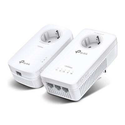 Plug S günstig Kaufen-TP-LINK TL-WPA8631P KIT AV1300-AC1200-Gigabit-WLAN-Powerline-KIT mit Steckdose. TP-LINK TL-WPA8631P KIT AV1300-AC1200-Gigabit-WLAN-Powerline-KIT mit Steckdose <![CDATA[• HomePlug AV2 Standard - Bis zu 1,3 Gbit/s über bestehende Stromleitun • OneMeshT