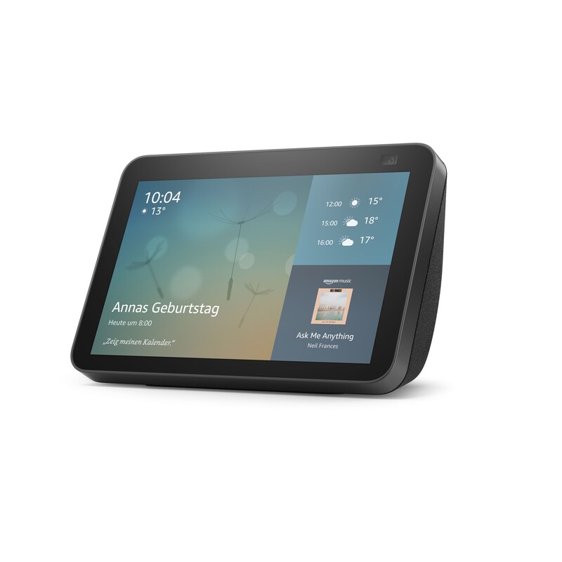 Amazon Echo Show 8 2021 HD-Smart Display mit Alexa und 13-MP-Kamera Anthrazit