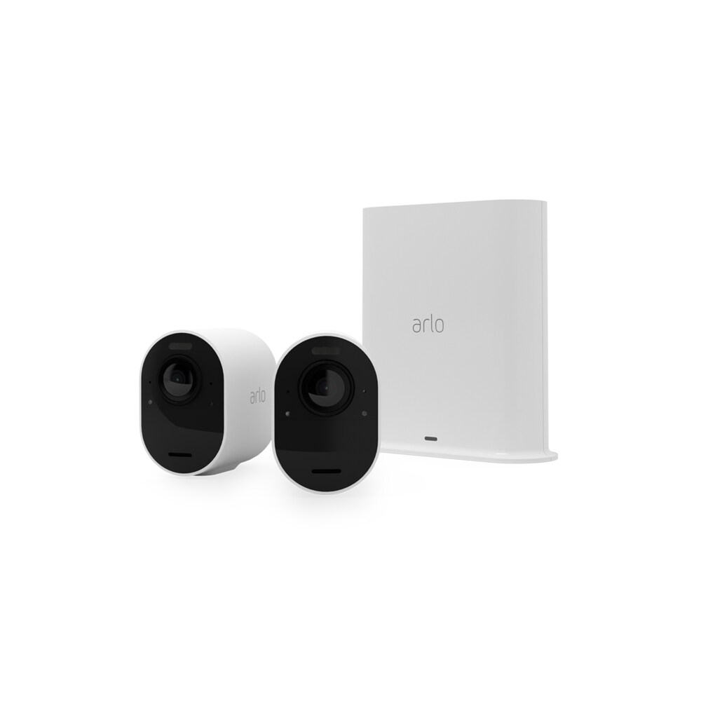Arlo Ultra 2 UHD Überwachungsamera VMS5240 2er-Kit plus Smarthub Indoor Outdoor
