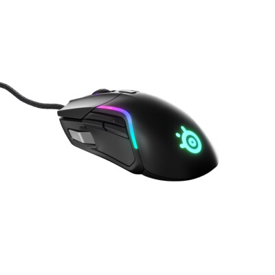 Steelseries Rival günstig Kaufen-SteelSeries Rival 5 Kabelgebundene Gaming Maus. SteelSeries Rival 5 Kabelgebundene Gaming Maus <![CDATA[• Anwendungsbereich: Gaming, 9 Tasten, Scrollrad mit Tastenfunktion • Kabelgebunden (USB-C) • Sensortechnologie: Optisch (18.000 dpi) • Schwarz