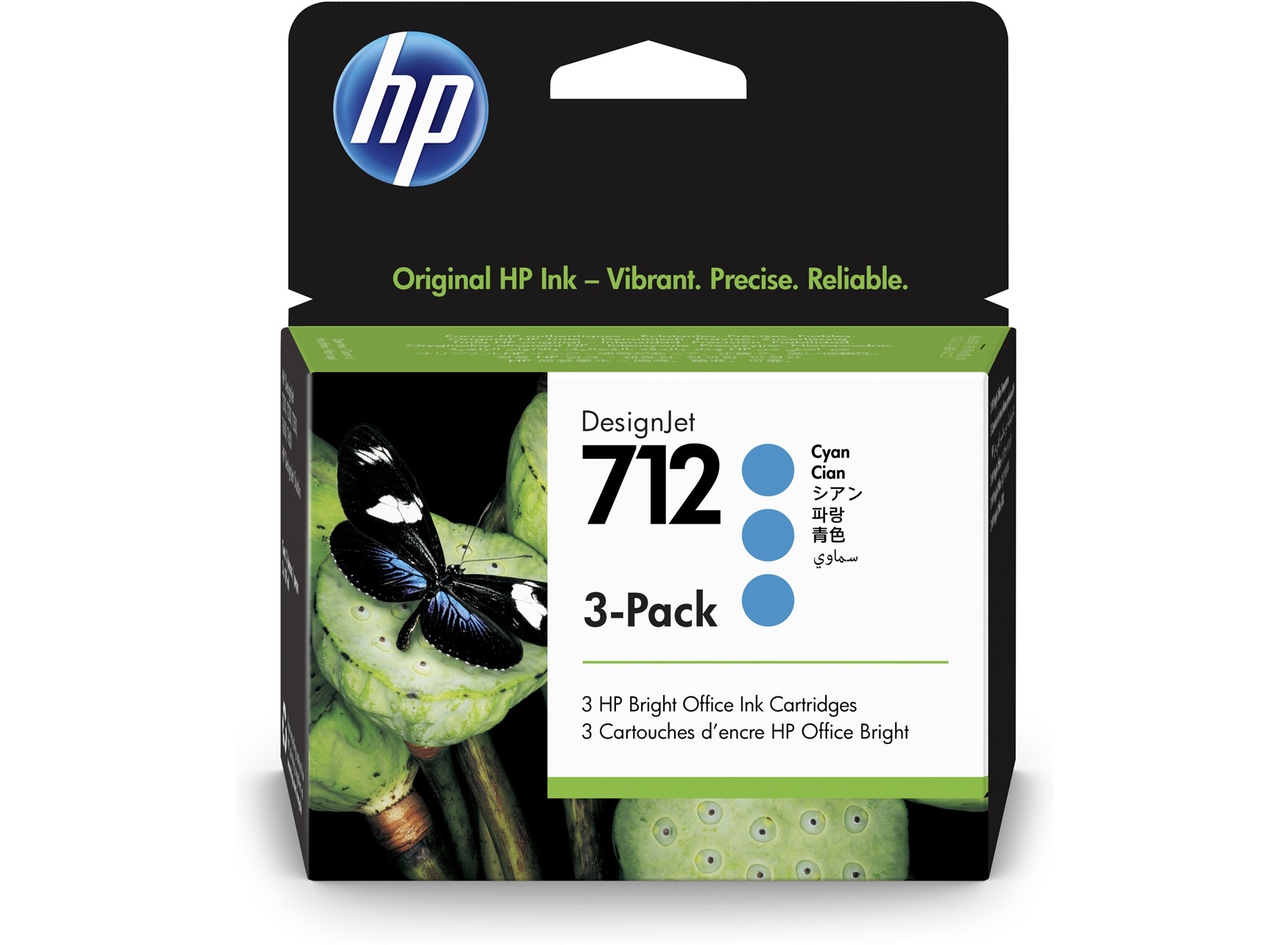 HP 712 3er-Pack Cyan DesignJet Druckerpatronen, 29 ml