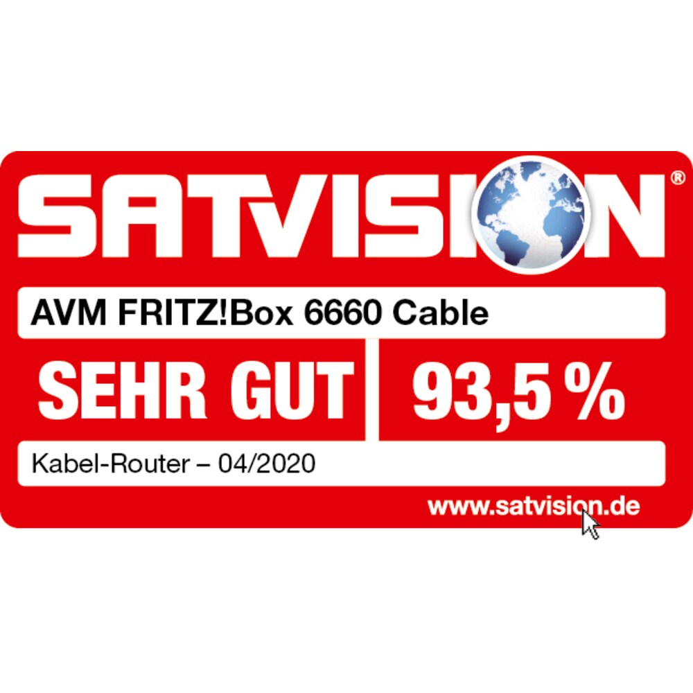 AVM FRITZ!Box 6660 Cable WLAN Router -ax Dualband Kabelmodem