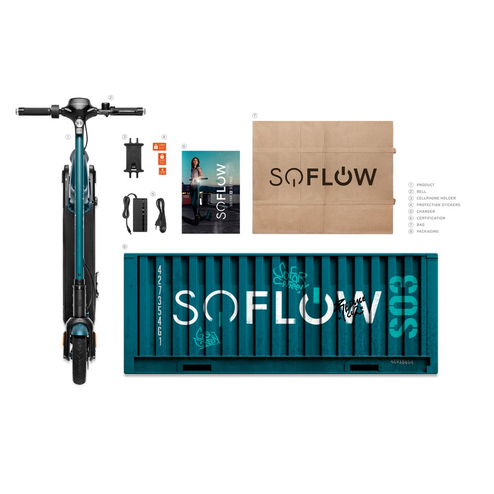 SoFlow SO3 Pro E-Scooter mit Straßenzulassung