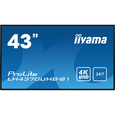Lite On günstig Kaufen-iiyama ProLite LH4370UHB-B1 108cm (42,5") 4K UHD Digital Signage Monitor HDMI. iiyama ProLite LH4370UHB-B1 108cm (42,5") 4K UHD Digital Signage Monitor HDMI <![CDATA[• Energieeffizienzklasse: G • Größe: 108 cm(42 Zoll) 16:9, Auflösung: 3.84