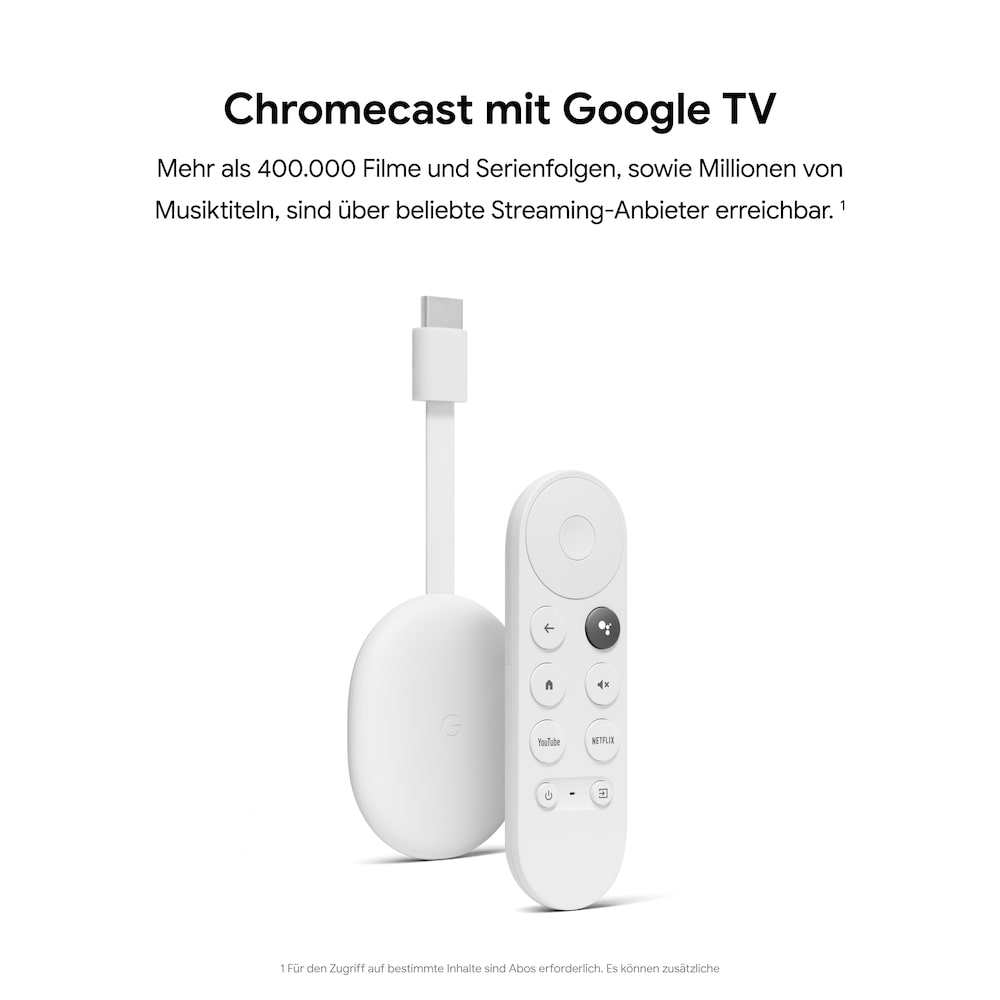 Google Chromecast mit Google TV weiß