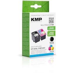 KMP Tintenpatronen Multipack Schwarz + Farbig ersetzt HP 303XL (3YN10AE)