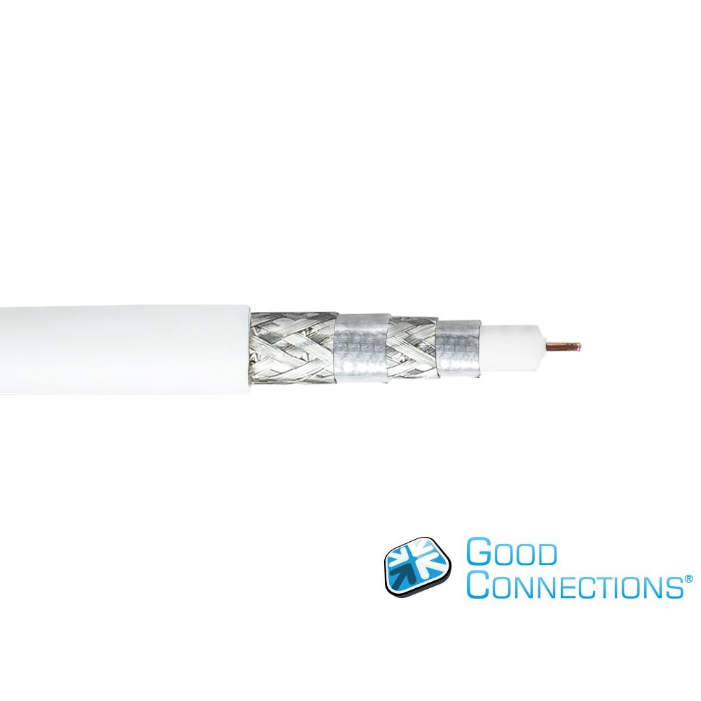 Good Connections Antennenkabel SmartFLEX 1m F-Stecker zu F-Stecker &gt;120dB weiß