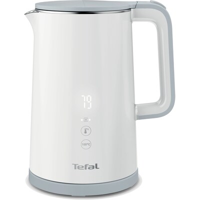 800 W günstig Kaufen-Tefal KO 6931 Wasserkocher 1,5 Liter weiß / Edelstahl. Tefal KO 6931 Wasserkocher 1,5 Liter weiß / Edelstahl <![CDATA[• Edelstahl/Kunststoff Wasserkocher mit 1,5 Liter Fassungsvermögen • Heizleistung: 1.800 Watt - Temperatur einstellbar (5 