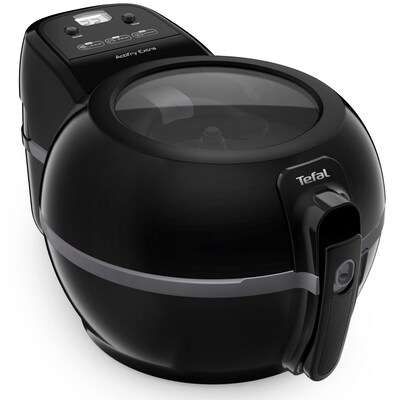 Schwarz 8 günstig Kaufen-Tefal FZ7228  ActiFry Extra Heißluft-Fritteuse schwarz 1,2kg. Tefal FZ7228  ActiFry Extra Heißluft-Fritteuse schwarz 1,2kg <![CDATA[• Heissluftfritteuse für bis zu 1,2kg, 1500W • Transparentes Glassichtfenster • Spülmaschinenfeste Einzel