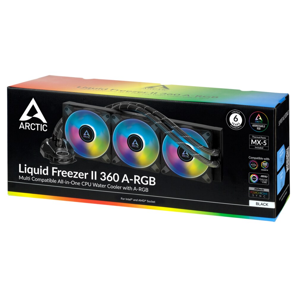 Arctic Liquid Freezer II 360 A-RGB Komplettwasserkühlung für AMD und Intel CPU