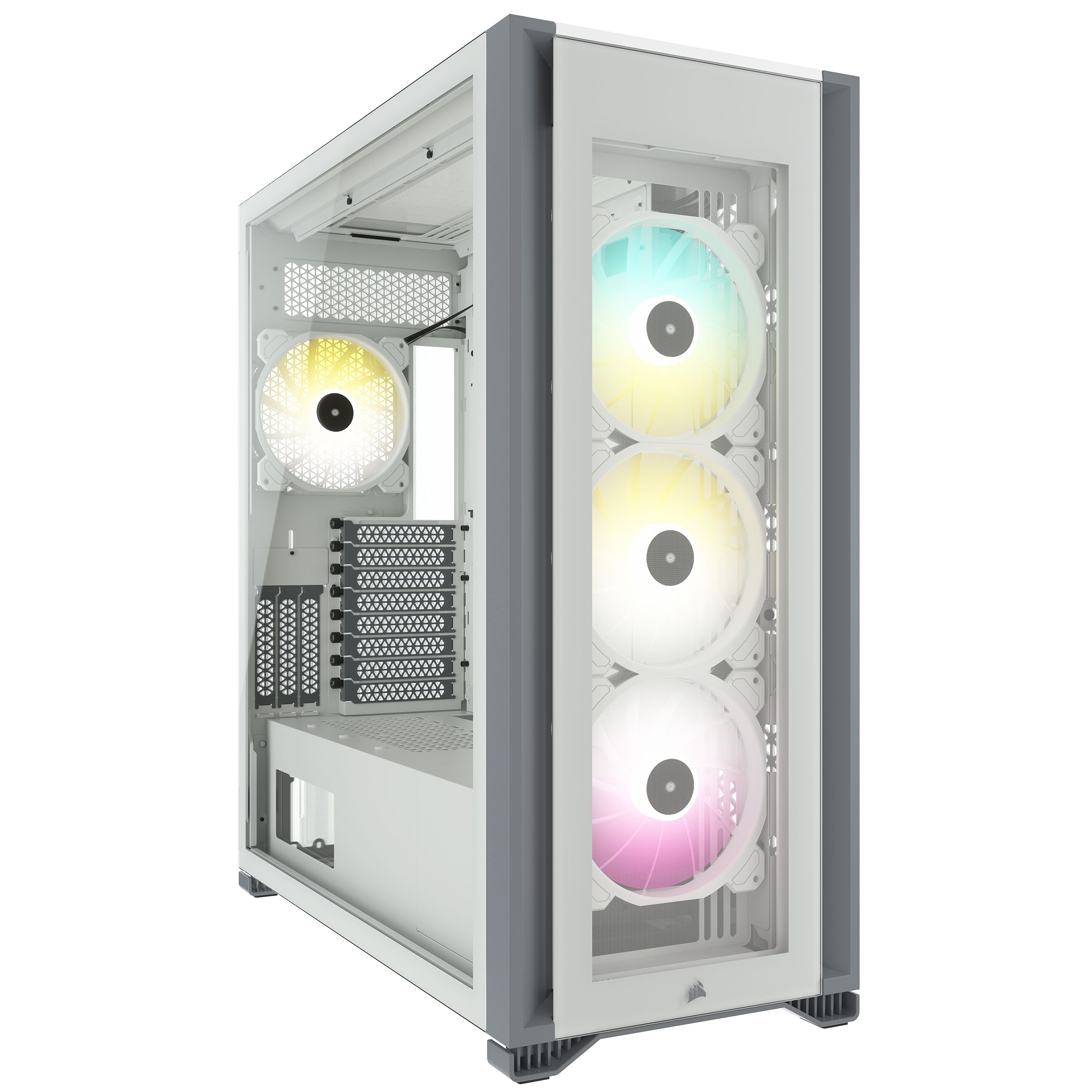 Corsair iCue 7000X RGB White Full Tower Gaming Geh&auml;use mit Glas Seitenfenster