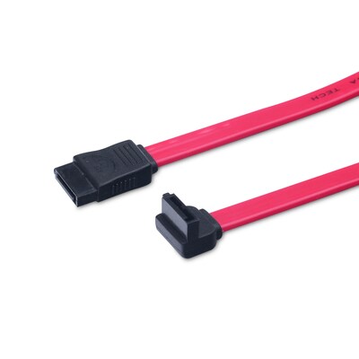 Anschlusskabel günstig Kaufen-DIGITUS SATA Anschlusskabel, L-Typ Bu/Bu, 0.5m, rot. DIGITUS SATA Anschlusskabel, L-Typ Bu/Bu, 0.5m, rot <![CDATA[• SATA-Kabel • Anschlüsse: S-ATA und S-ATA • Farbe: rot, Länge: 0,5m • Mit Ethernet-Kanal (HEC) • Weniger Wärmestau im PC]]>. 
