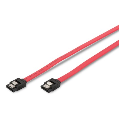 WiFi/Ethernet günstig Kaufen-DIGITUS SATA Anschlusskabel, L-Typ, m/ Verschluß Bu/Bu, 0.5m, rot. DIGITUS SATA Anschlusskabel, L-Typ, m/ Verschluß Bu/Bu, 0.5m, rot <![CDATA[• SATA-Kabel • Anschlüsse: S-ATA und S-ATA • Farbe: rot, Länge: 0,5m • Mit Ethernet-Kanal (HE