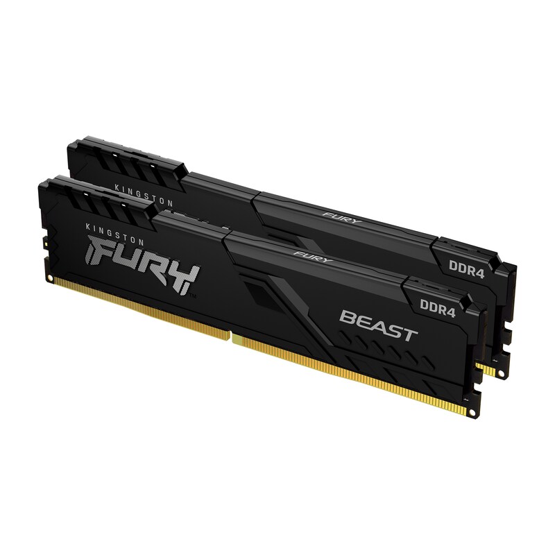 16GB (2x8GB) KINGSTON FURY Beast DDR4-2666 CL16 RAM Gaming Arbeitsspeicher Kit