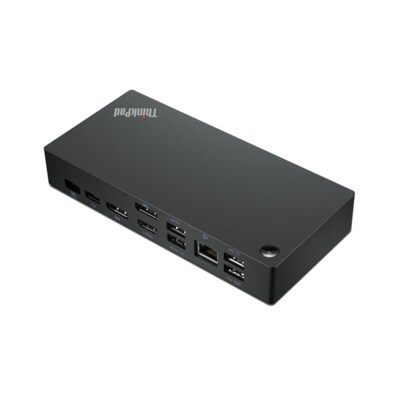 1X bis günstig Kaufen-Lenovo ThinkPad Universal USB-C Dockingstation 40AY0090EU. Lenovo ThinkPad Universal USB-C Dockingstation 40AY0090EU <![CDATA[• 2x DP 1.4- und 1x HMDI 2.0-Anschlüsse • Bis zu 3 Displays mit 4K-Auflösung • Kompatibel: Produktlinie ThinkPad • LxBx